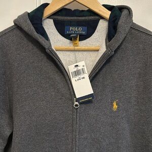 Polo Ralph Lauren grey hooded zip up